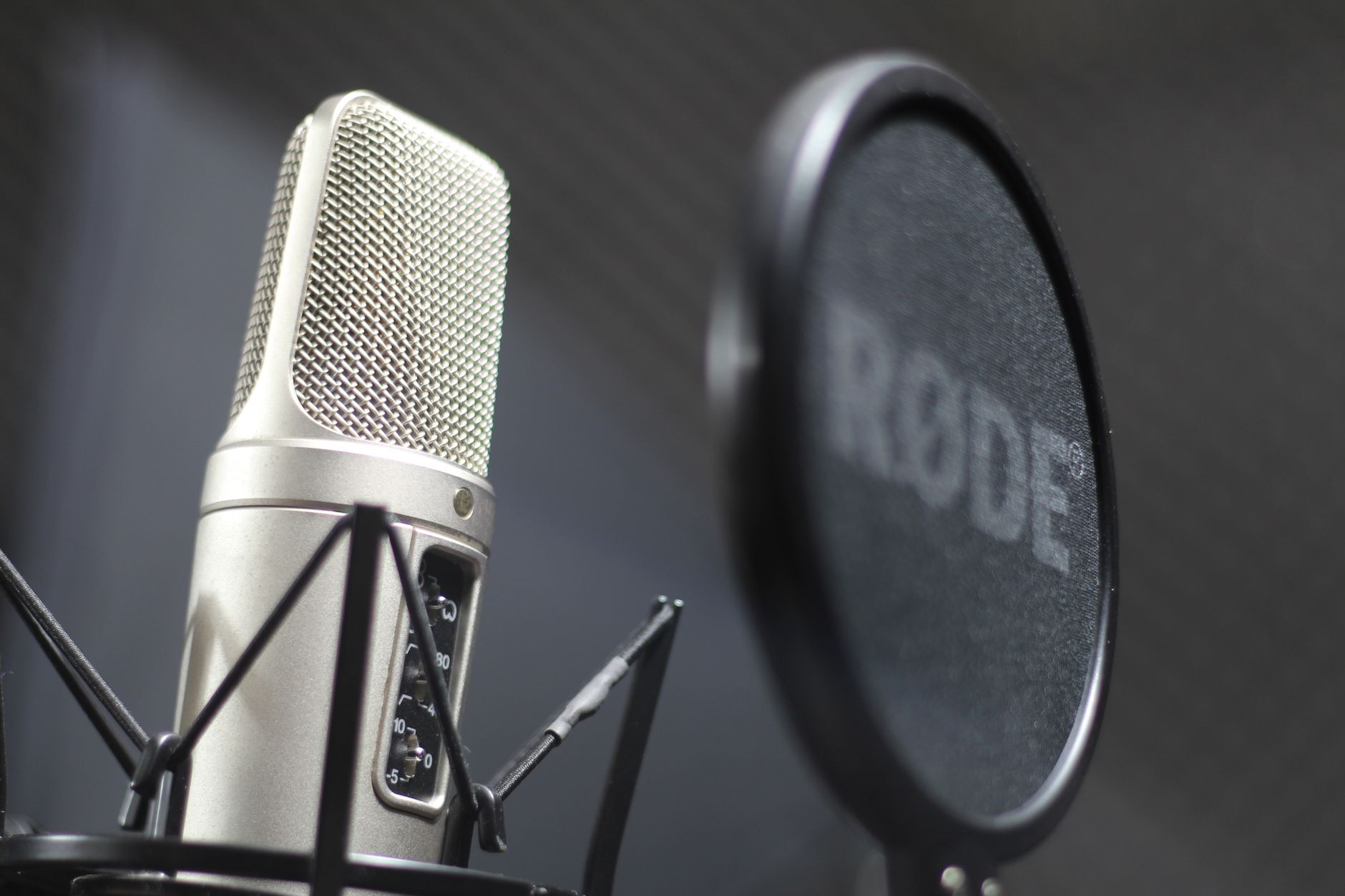 close up of microphone